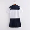 Kläder sätter försäljning japanska skolflickor uniformer söta höst marin segor skol uniform student cosplay kostym jk uniforsclothing