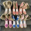 2022 stivali di pelle firmati stivali da donna Martin con vera pelliccia di coniglio stivali invernali al ginocchio di buona qualità scarpe eleganti piatte con scatola EU35-42 NO 16