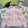 Pink Heart Women Cardigan Fashion Pocket Designer Sweater Personalidade