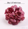 Tête de fleur d'hortensia artificielle en soie, pour fête de mariage, décoration de la maison, couronne de bricolage, boîte-cadeau, fournitures artisanales pour Scrapbook