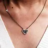 Necklaces Pendant 2021 Crystal Rose Gold Heart Women Corset Inspired Two Tone Design Necklace Gifts2013