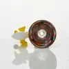 Rökande färgad glasskål örthållare 19mm hane 31,5 mm diameter 51 mm höjd för glas eller vattenrör dab riig bong