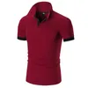 폴로 셔츠 남자 2022 New Solid Casual Cotton Polo Giraffe Men Slim Fit Embroidery Short Sleeve Men 's Polo