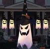 Halloween LED Flashing Light Hats Hanging Ghost Halloween Party Dress Up Glowing Wizard Hat Lamp Horror Props for Home Bar Decoration SN4658