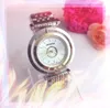 Disque Designer rotativo Mulheres relógios de 38 mm Dial Prail Silver Stainless Quartz Lady Watch Super Elegant Wristwatch Montre de Luxe