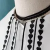 Papillon da donna cravatte colletto finto mezza camicia da donna false per accessori di abbigliamento da donna staccabili Fred22