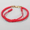 Tibetan Buddhist Copper Brads Charm Thread Bracelets & Bangles For Women Men Handmade Knots Budda Rope Bracelets