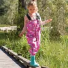 2 ~ 11 Jahre Kinder Jungen Mädchen Regenoverall Wasserdichte Kleinkind Regenhose Outdoor Sport Overall Kleidung Mit Futter Kinder Latzhose