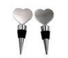 200pcs Heart Blank Metal Wine Bottle Stopper For DIY Crystal Dome Cabochones Accessory