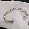 Diseñador Unisex letras pulsera brazalete hombres mujeres acero inoxidable cJewelry mujeres alta calidad pulseras de hip-hop