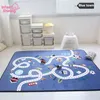 Tapis de jeu pour enfants Tapis rampant pour bébé Velours Rebond lent Tapis épaissi Anti-skid Crawling Pad Décorer le salon pour les enfants 210402