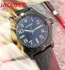 Beliebte Big Dial Herren automatische mechanische Uhren Edelstahl Gummi Ledergürtel Saphir super leuchtend schwarz blau Topmodell Armbanduhr Geschenke