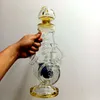 Giallo 16 pollici di vetro spesso acqua Bong narghilè primavera tubi olio Dab Rigs fumatori Shisha con giunto femmina 14mm