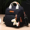 Nya stilar baby designer blöja väska ryggsäck för vård moderskap reser blixtlås pläd canvas ryggsäck blöja byte