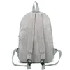 Damen Rucksack Cord Design Schulrucksäcke für Mädchen im Teenageralter Schultasche Gestreifter Rucksack Reisetaschen Soulder Bag Mochila 220812