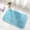 Mattor plyschdjockad toalett golvmatta modern enkel fast färg köksdörr kiseldioxid gel non-halp absorberande för badrumskarpets