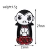 Vampiro bonito anime filmes jogos duro esmalte pinos coletar metal dos desenhos animados broche mochila chapéu saco colar lapela emblemas moda feminina j4281449