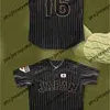 Xflsp GlaMit Japan Samurai 16 Shohei Ohtani Black White Pinstriped 100% cosido Mens Womens Youth Custom Baseball Jerseys vintage Venta al por mayor