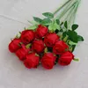 Single Head Artificial Bulgarian Rose Flowers 51cm Length Simulation Rose for Home Bridal Wedding Party Festival Decor