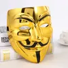 Halloween V för Vendetta Face Monster Scrub Electropating Horror Ghost Face Movie Theme Samma mask Roliga leksaker Överraskande grossist Stor rabatt i Stock01