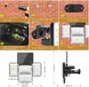 Solar-Wandleuchte mit Bewegungsmelder, 242 LEDs, 4 Köpfe, Weitwinkel, Sicherheits-Garagenleuchte für den Außenbereich, 6000 K, 3 Modi