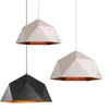 Pendant Lamps Nordic Wrought Iron Retro E27 Lights Black And White Lampshade Restaurant Living Room LampPendant