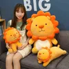 Pc Cm beau Lion en peluche dessin animé soleil roi coussin rempli Animal doux pour enfants filles cadeaux J2207045916021