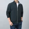 Spring Stand Flar Fashion Casual Reversible Solid Kolor luźne kurtka biznesowa mężczyźni Windbreaker L220706