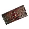 PU LEATHER WOLINGS LONG WARTS CROCODILE 3D PRES