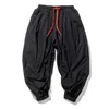 Pantaloni Harem stile estivo Uomo Pantaloni sportivi in lino di cotone allentati casual cinesi Pantaloni jogger streetwear ABZ397 220330