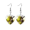 Boucles d'oreilles pendantes Shrek et Fiona pour filles, personnage de dessin animé mignon, verre cristal, cœur, goutte, bijoux à la mode GC1239