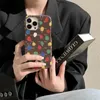 Cell Phone Cases New Fashion Leather Phone Case Designer Phonecase For IPhone 15 14 Pro Max 13 12 11 Cases Cover Classic Old Flower Shockproof Phones Cases L3CM