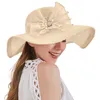 Cappelli a tesa larga Cappello da sole Baby Womens Summer Dress Leaf Flower Bridal Shower Beach Mens LightweightWide Oliv22