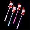 DHL LED Party Magic Wand Glow Stick Flashing Concert Holiday Decor Supplies for Home Snowman Sticks Christmas Toys FY5057 P0718