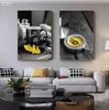 Mode schwarz und gelb Reisen Stadt New York Landschaft Leinwand Poster und Drucke Wohnzimmer Dekoration Gemälde Home Decor