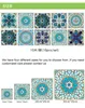 10pcsset Mandala Crystal Hard Film Piastrelle Adesivi murali Cucina Bagno Armadio Decorazione Arte Murale PVC impermeabile Adesivo 220727