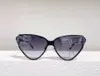 Kedi Göz Güneş Gözlüğü 0191S Siyah Gri Moda Yaz Kadınlar Gölgeleri Sunnies Gafas de Sol UV400 Koruma Gözlük Kutu