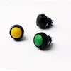 Switch 12mm Waterproof Momentary Colors Alumina Black 1NO Domed Micro Push Button Pin Feet/screw Terminal Reset On-offSwitch