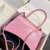 Yüksek kaliteli klasik moda crossbody Çanta Omuz Kadın erkek cüzdan tote Çanta Lüks Hakiki deri Tasarımcı naylon Timsah desen kart cepler çanta zinciri