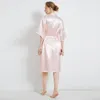 New Fashion sleepwear Sexy Silk Satin Wedding Bride Bridesmaid Robes Dressing Gown Nightdress Two Pieces Undergarments