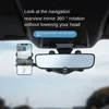 Универсальный держатель для телефона с зеркалом заднего вида, автомобильное крепление, вращающиеся, регулируемые на 360 градусов держатели для смартфона, GPS-кронштейн2760005