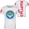 KYRGYZSTAN T Shirt Name Number Kgz T shirt P o Clothes Print Diy Free Custom Made Not Fade Cracked Tshirt Jersey 220613