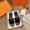 Designer Sandals Luxury Oran tofflor Brand Slides äkta läder flip flops kvinnor skor sneakers tränare med låda