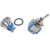 Switch Flat Momentary Push Button With AC 3A/250V 6A/125V 6 Pin DPDT On/On 2 Position Mini Toggle BlueSwitch