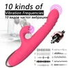 Massavibradores de juguete sexual para mujeres clítoris vagina poderosas vibraciones motores duales gel de sílice telescópica gel femenino juguete y juguete