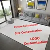 Carpets Customize Your Own Pos 3D For Living Room Bedroom Area Rugs Doormat Gift Print On Demand Decorative DropCarpets