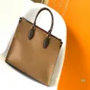 Onthego Mm Gm Bag Luxurys Designer Borse Borse Data Codice M45321 Tracolla a catena da donna di alta qualità Pelle verniciata255D