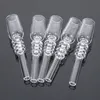 Quartz Nail Tip 10mm 14mm 18mm Male Joint Quartz Nail Tips 3mm Thickness For NC Kit Dab Rig Smoking Accessories Tool DHL Free