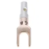 إكسسوارات الإضاءة الأخرى U شوكة الموصل spade connector 1/2pcs planana plug y النحاس رأس مكبر صوت محول المسمار