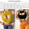 Yoga -outfit Cloud Hide Wire Free Sport Bra Workout Crop Top Sexy Women Underwear Gym Fitness Vest Shockproof Shirt Running Sportswearyoga